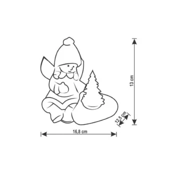 Novogodišnja keramička LED stona dekoracija anđeo KDC13-1 Novogodišnja keramička LED stona dekoracija anđeo KDC13-1